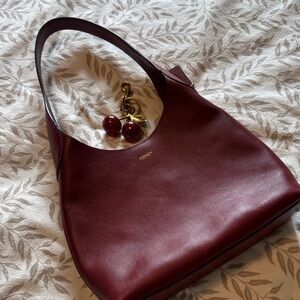 Coach Brooklyn 28 Burgundy Leather Women's Bag